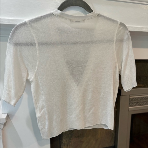 Roem Short Sleeve Sheer Cardigan - Picture 2 of 3